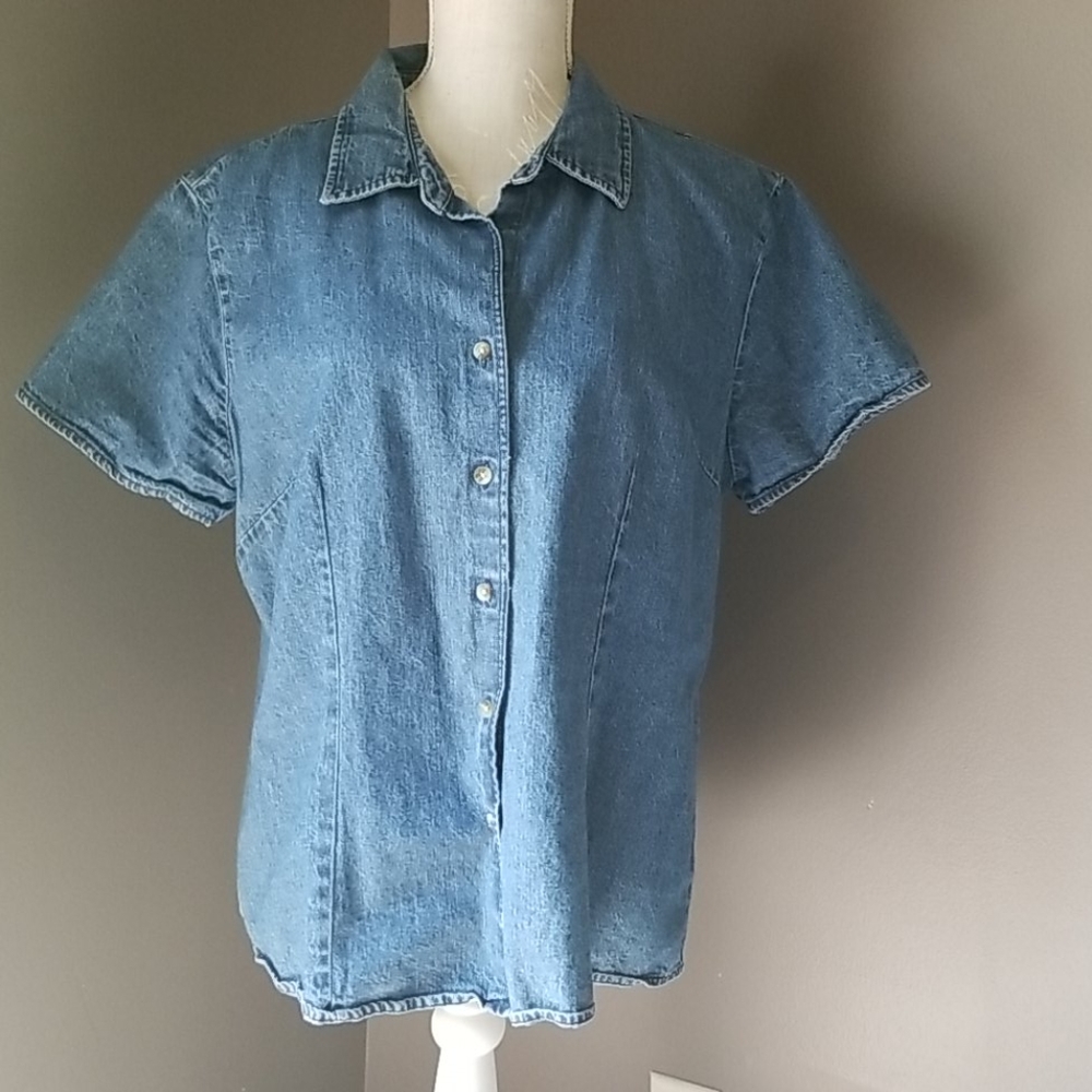Denim blouse